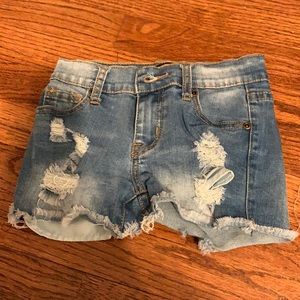 Contraband girls blue jean shorts size 8
